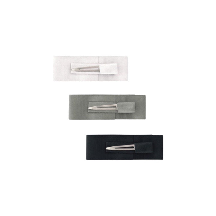 White, Grey and Black Gift Set of 3 Medium Layered Bows
