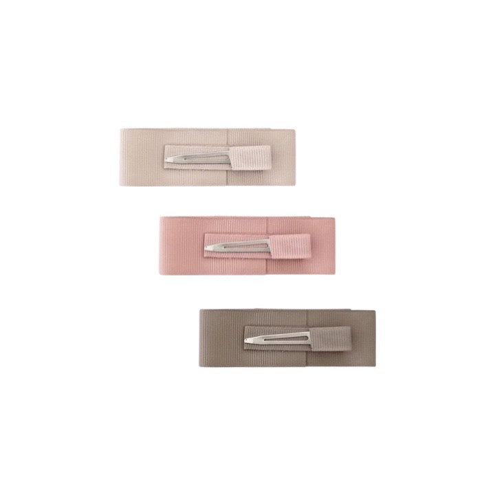Carmandy, Antique Mauve and Chocolate Chip Gift Set of 3 Medium Layered Bows