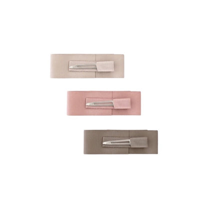 Carmandy, Antique Mauve and Chocolate Chip Gift Set of 3 Medium Layered Bows