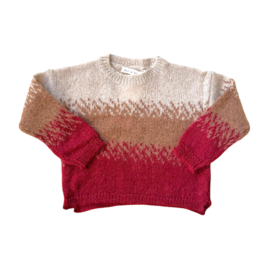 Tricolor Knitted Sweater