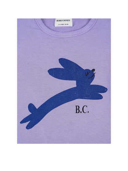Jumping Hare T-shirt &amp; Stripes leggings
