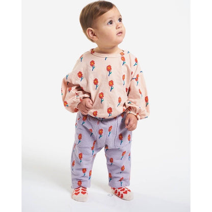 Hearts all over baby socks