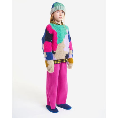 Color Stains Intarsia Jumper