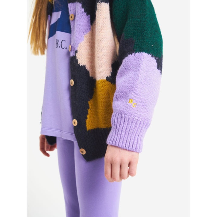 Spots Intarsia Cardigan