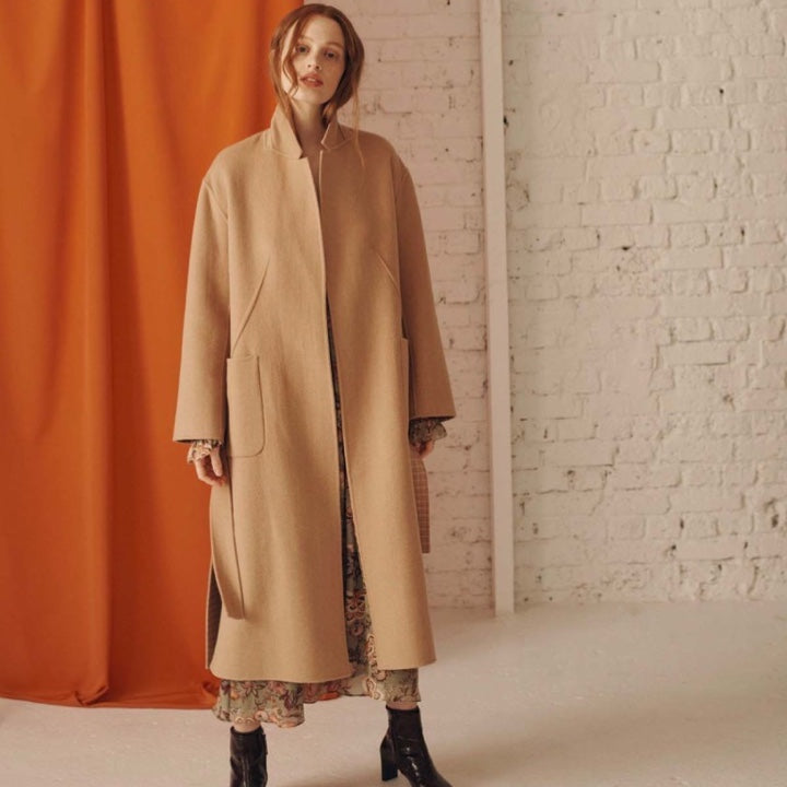 Women’s Sully Reversible Coat - Camel/blush