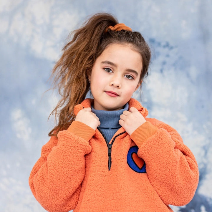 Heart Eyes - Sweater With Zipper + Embroidery