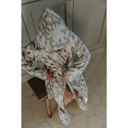 Pomegranate Terry Bathrobe