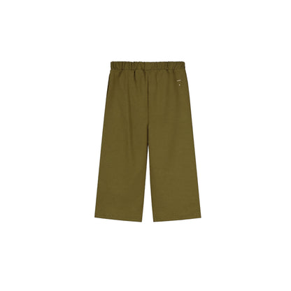 Puffy Cardigan &amp; Trousers - Olive Green