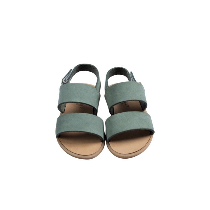 Mint Green Leather Sandal