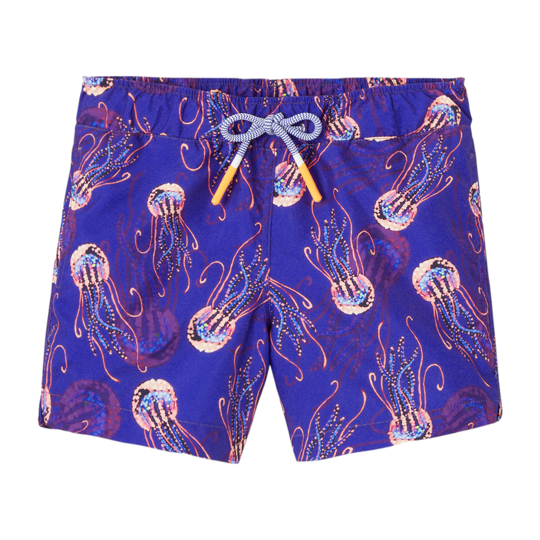 Jellyfish Print Boys Swim Shorts