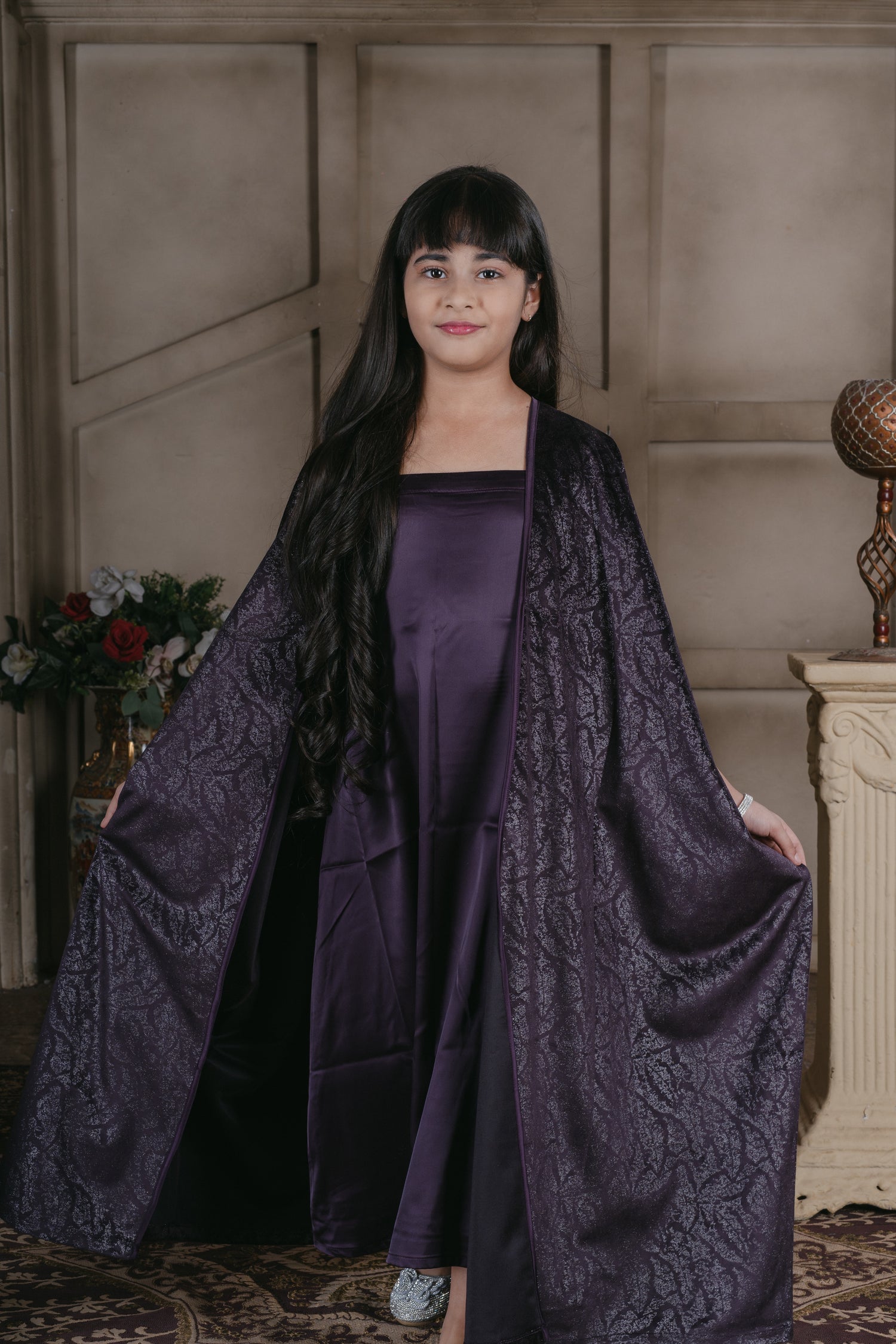 Layla Plum Shiney Bisht Set