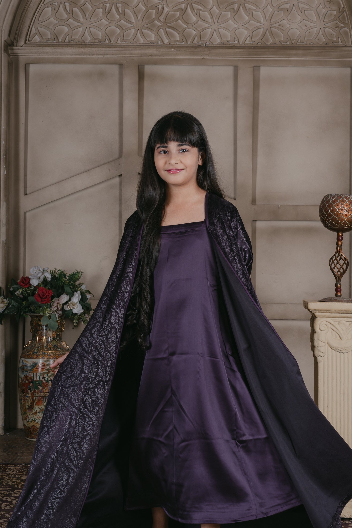 Layla Plum Shiney Bisht Set