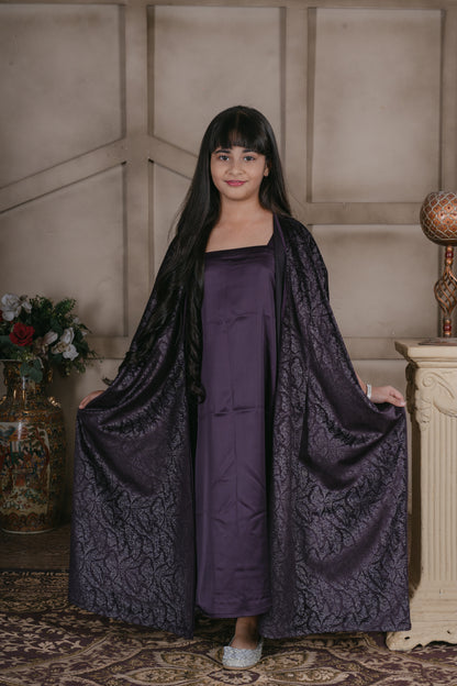 Layla Plum Shiney Bisht Set