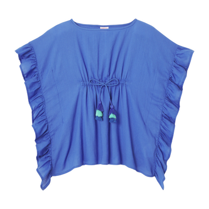 Blue Caftan Girls Swim Cover Up