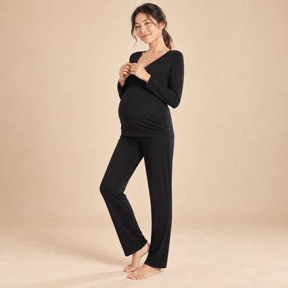 Camille: Bamboo 2pc PJ — maternity lookbook, look 02