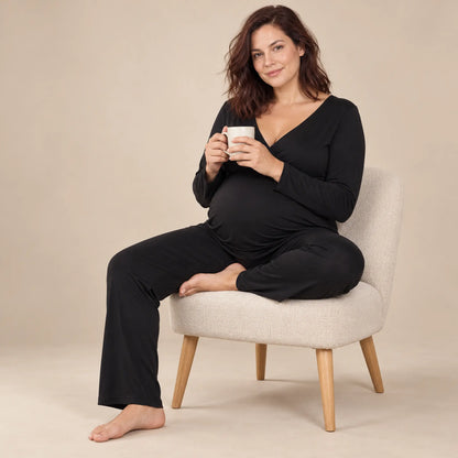 Camille: Bamboo 2pc PJ — maternity lookbook, look 04