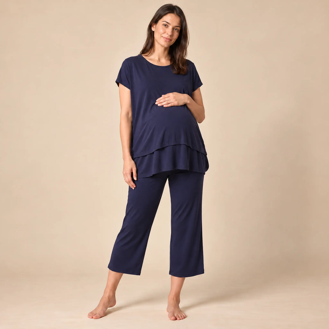 Breonna: Oversized Lift Up Pj Set — maternity lookbook, look 01