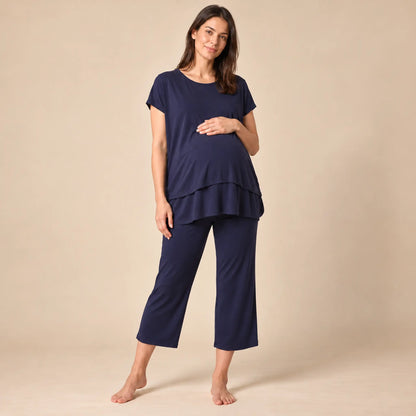 Breonna: Oversized Lift Up Pj Set — maternity lookbook, look 01