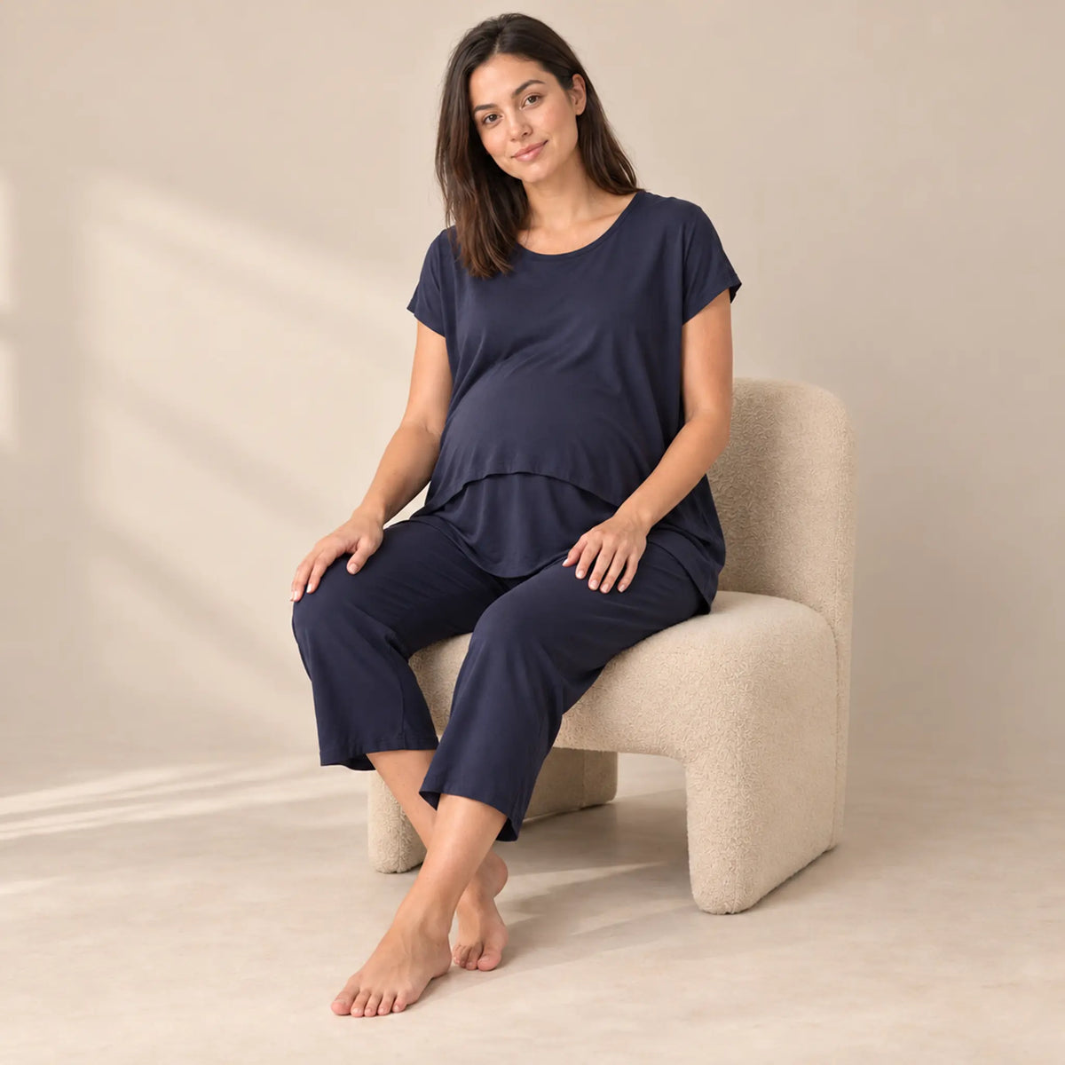 Breonna: Oversized Lift Up Pj Set — maternity lookbook, look 03
