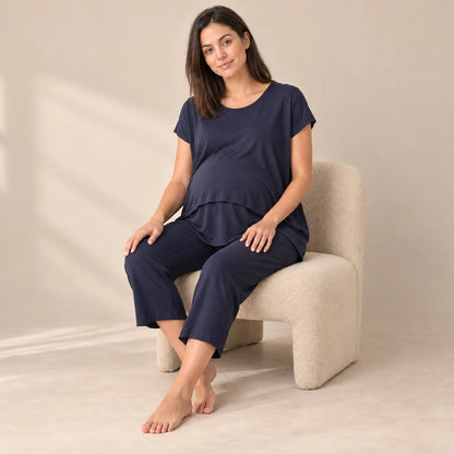 Breonna: Oversized Lift Up Pj Set — maternity lookbook, look 03