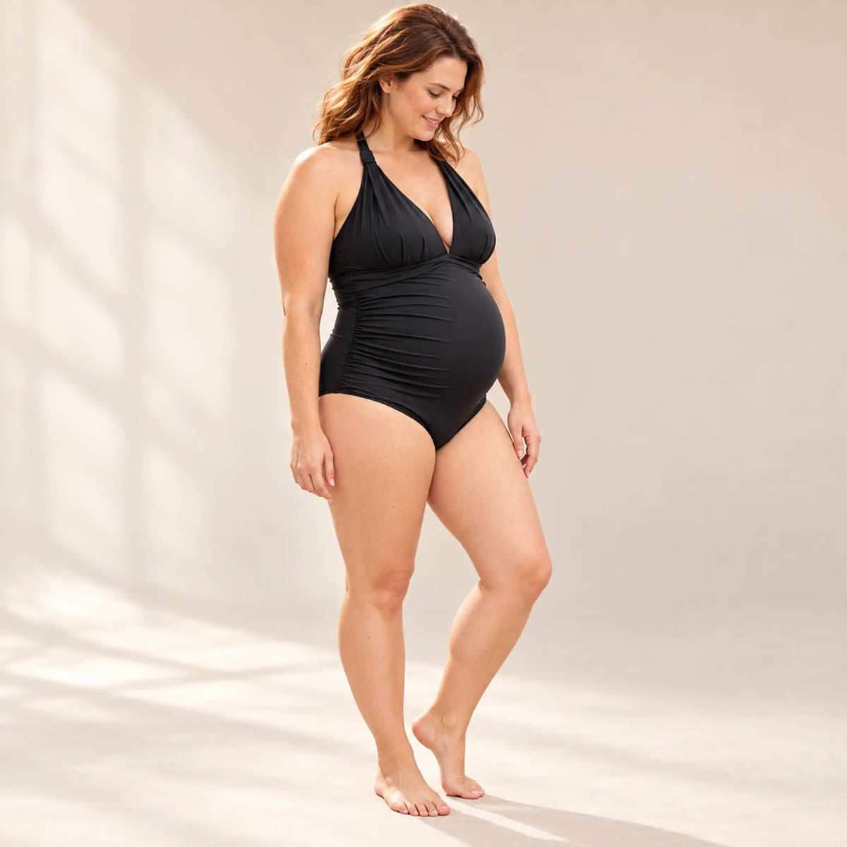 Uma 2: Halterneck Swimsuit — maternity lookbook, look 04