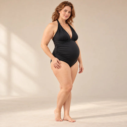 Uma 2: Halterneck Swimsuit — maternity lookbook, look 05