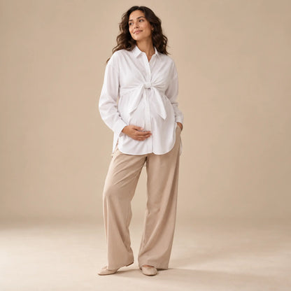 The Duo Shirt — maternity lookbook, look 02