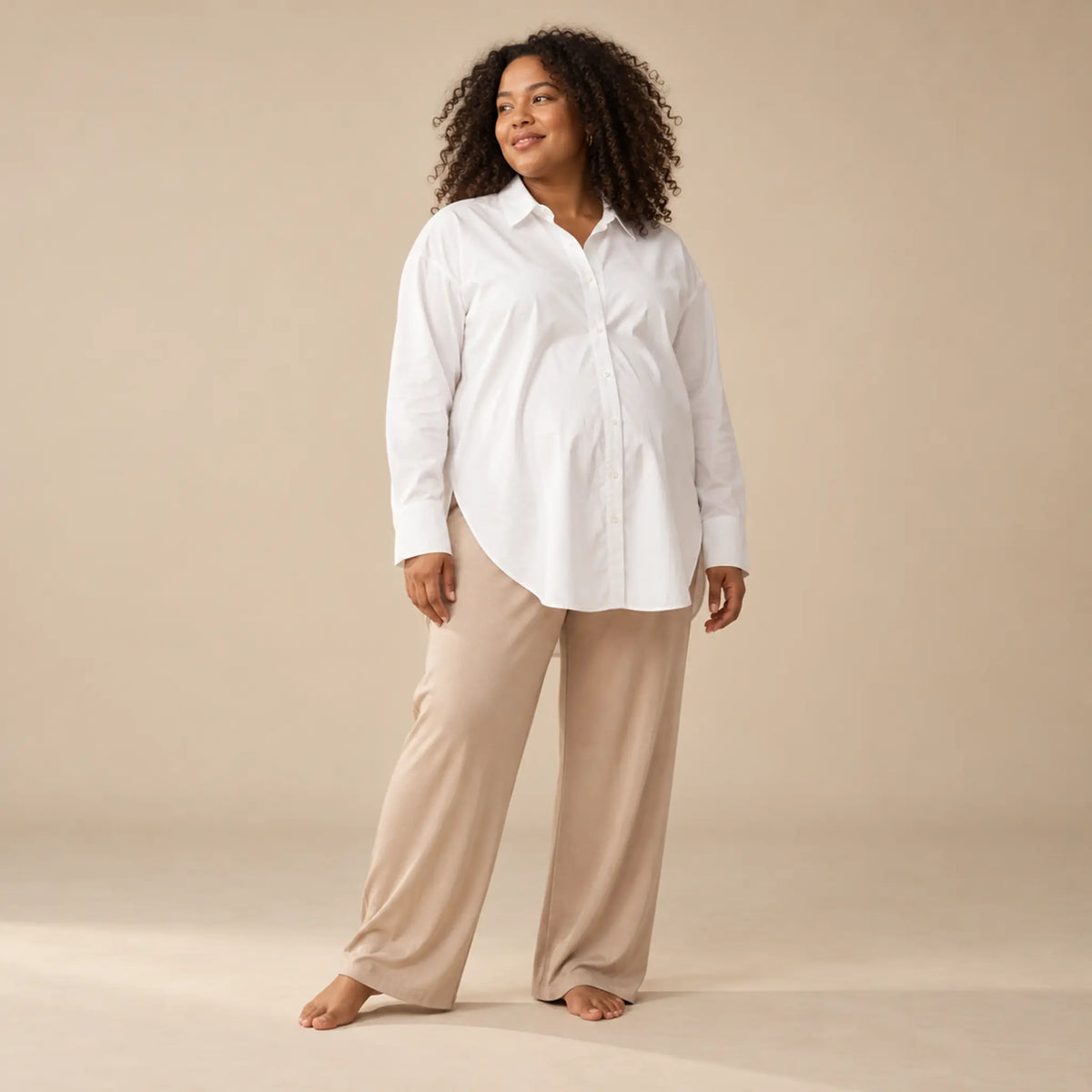 The Duo Shirt — maternity lookbook, look 04