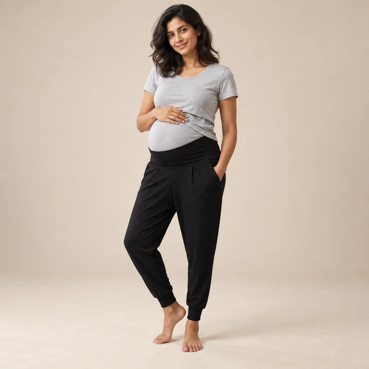 OONO easy pants — maternity lookbook, look 02