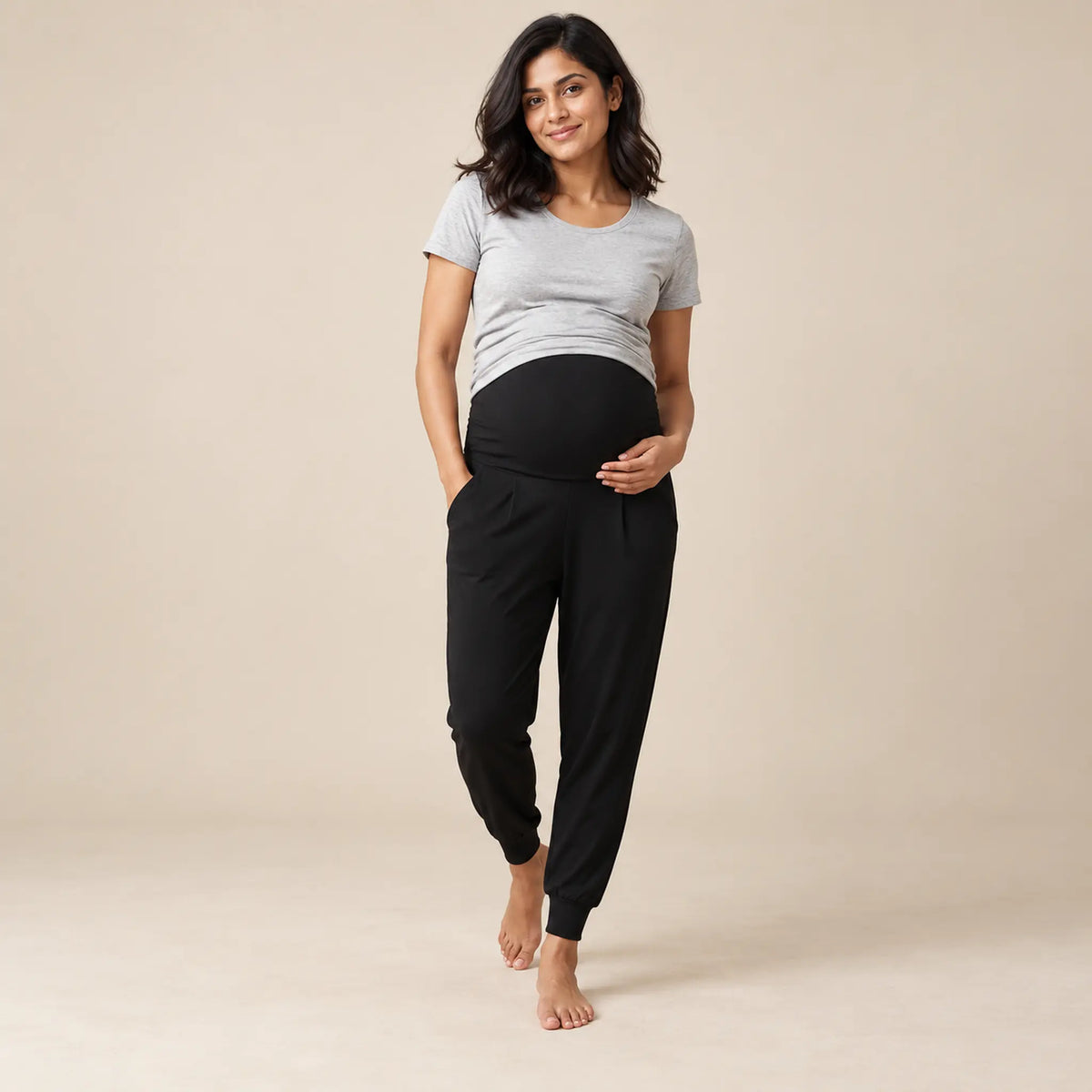 OONO easy pants — maternity lookbook, look 03
