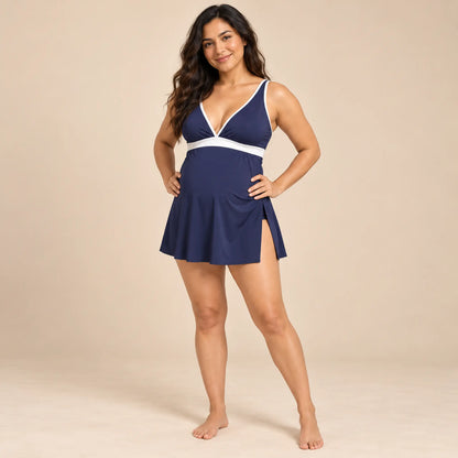 Crete 2: Tie Skirt Swimsuit — maternity lookbook, look 03