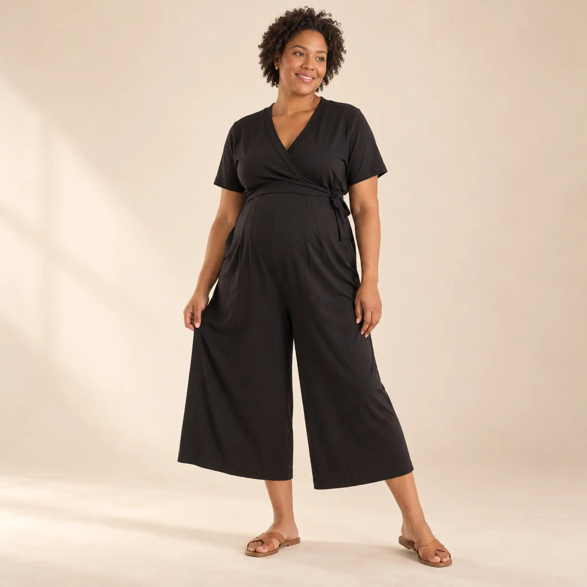 Amelia jumpsuit Black — maternity lookbook, look 05