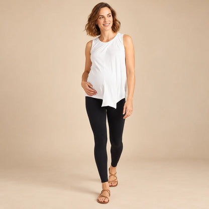 Annabel Asymmetrical Maternity &amp; Nursing Top — maternity lookbook, look 03