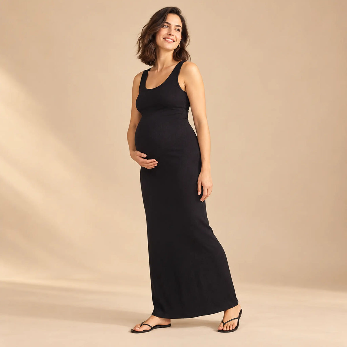 Millicent Maternity &amp; Nursing Maxi Dress — maternity lookbook, look 01