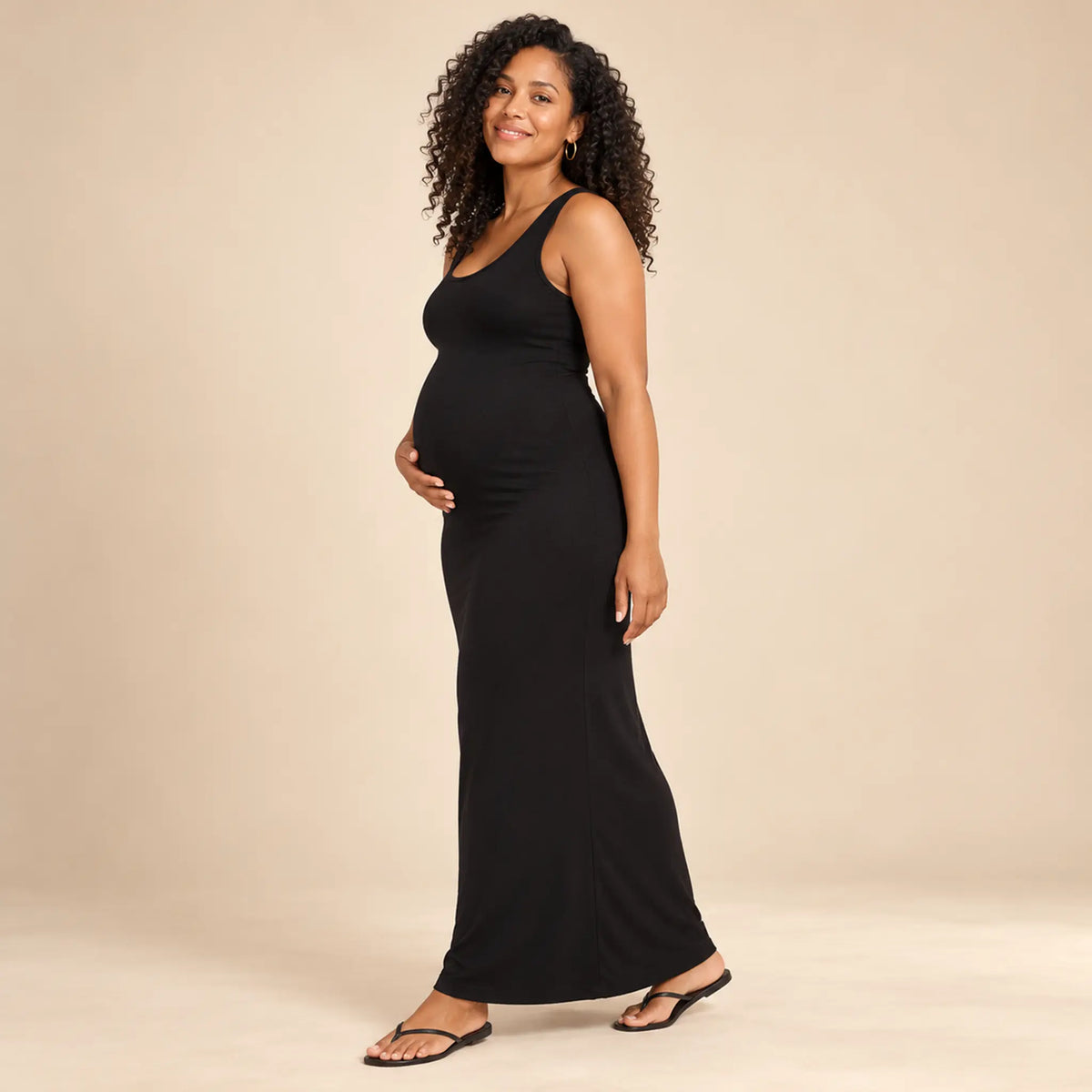 Millicent Maternity &amp; Nursing Maxi Dress — maternity lookbook, look 04