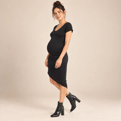 India Maternity T-Shirt Dress — maternity lookbook, look 02