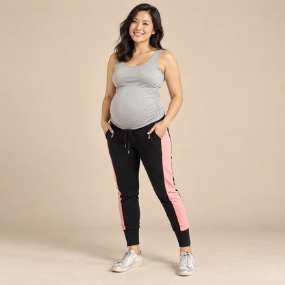 Dillon Ankle Zip Maternity Joggers — maternity lookbook, look 05