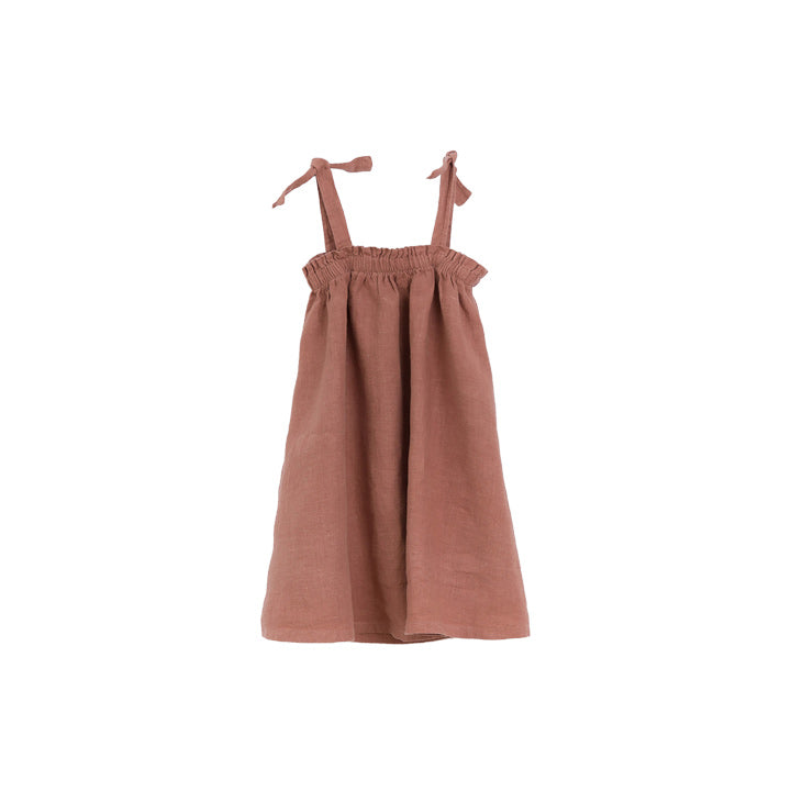 Caruma Girls Organic Cotton &amp; Linen Dress
