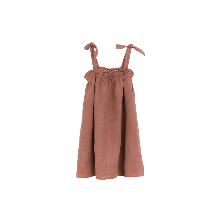 Caruma Girls Organic Cotton &amp; Linen Dress
