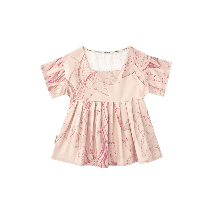 Pink Almonds Cotton Loose-Dress