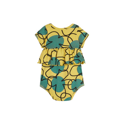 Flowers Yellow Onesie &amp; Bloomer