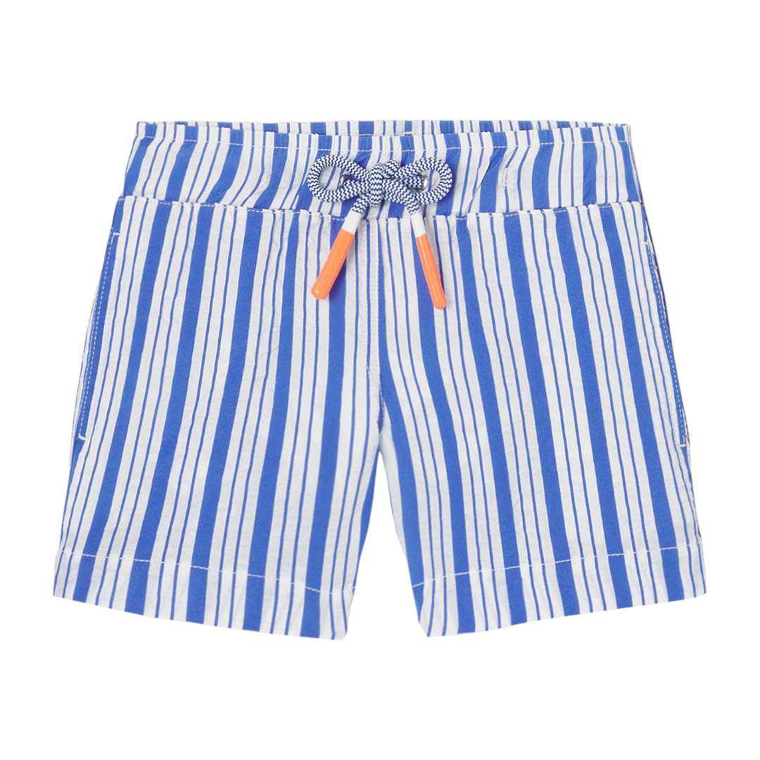 Blue & White Stripes Swim Shorts