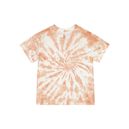 Round Neck Shirt &amp; Short - Orange White