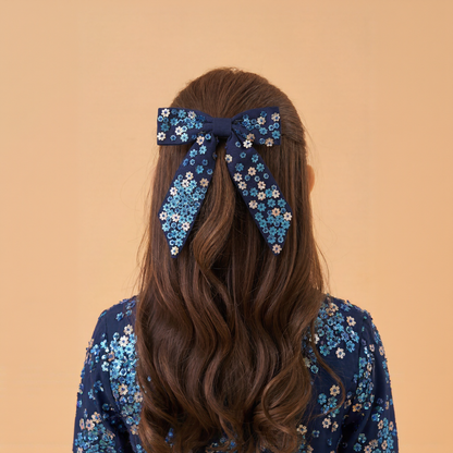 Midnight Bloom Bow