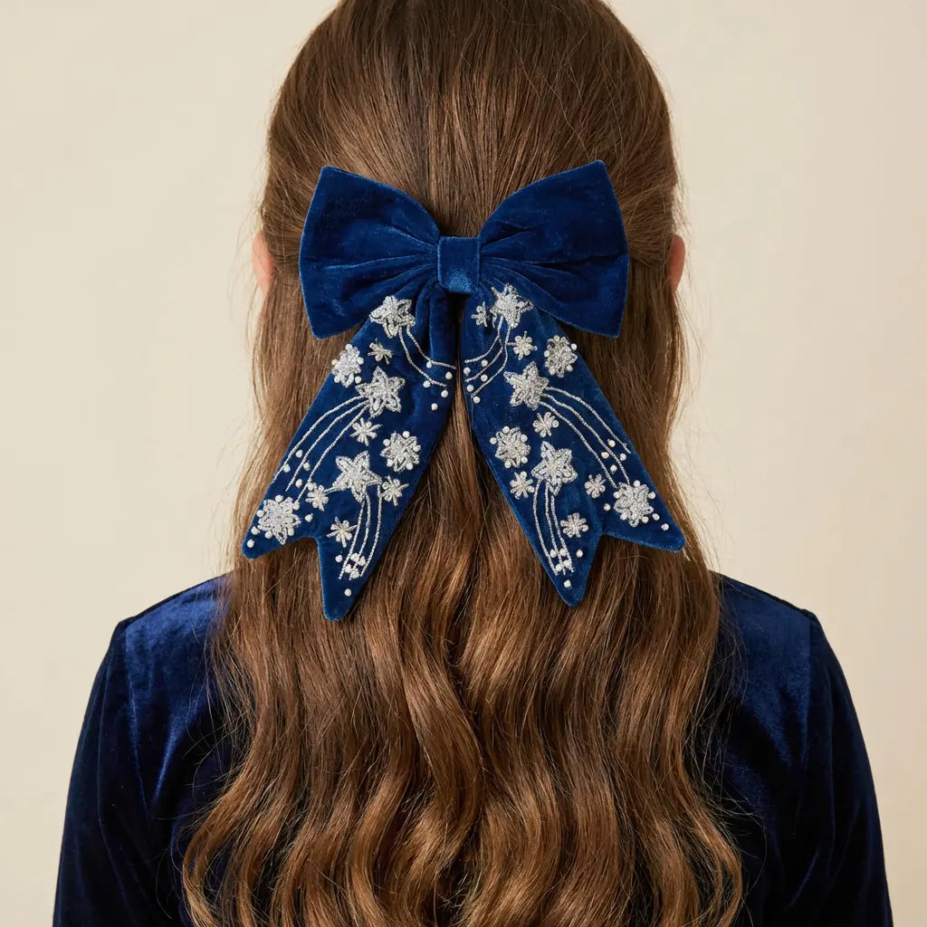 Midnight Noor Crystal Bow LAYALEE