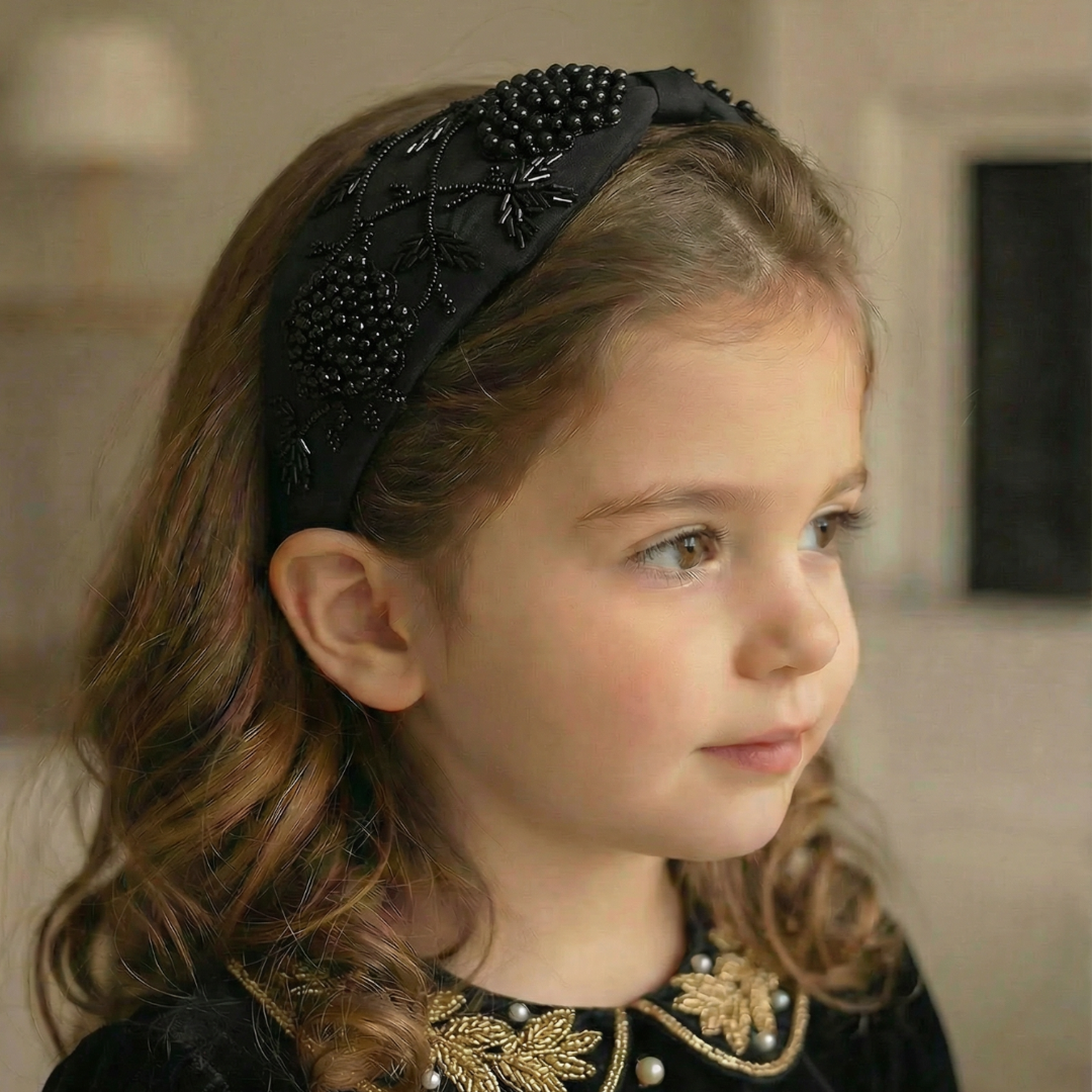 Noir Fleur Headband