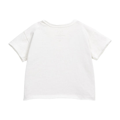 Plain White Jersey T-shirt &amp; Ocean Leaves Swim Shorts