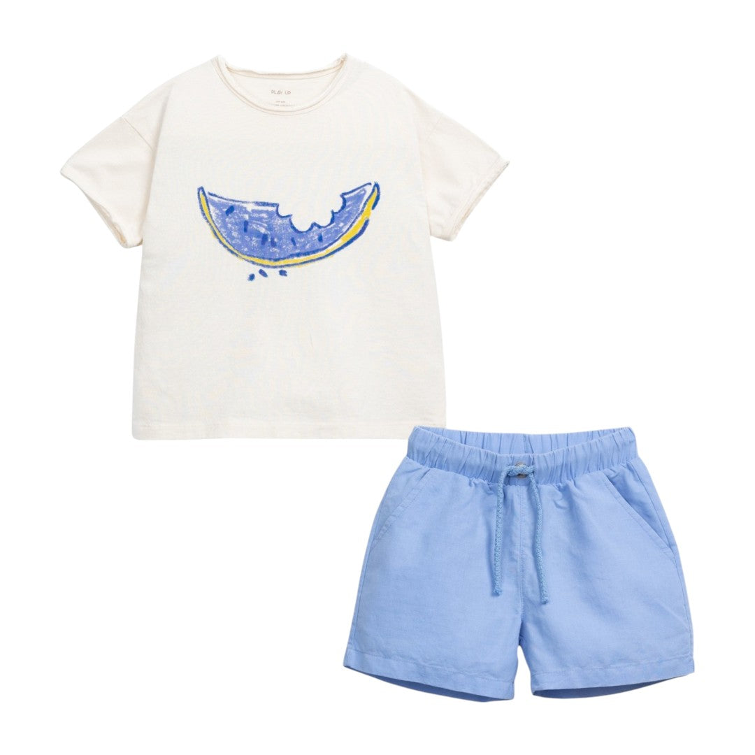 Blue Melon T-shirt & Blue Skies Shorts