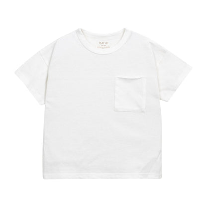 Plain White Jersey T-shirt &amp; Ocean Leaves Swim Shorts