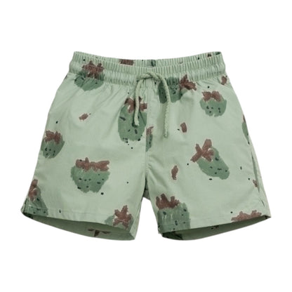 Plain White Jersey T-shirt &amp; Greenberry Swim Shorts